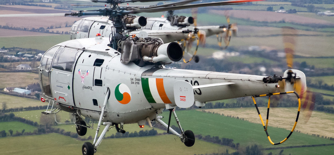 Irish Air Corps Alouette III Air-to-Air Irish Air Corps Alouette III Air-to-Air